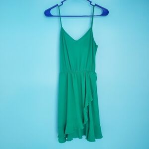 Alya Sleeveless Dress Size Small Green Above the Knee